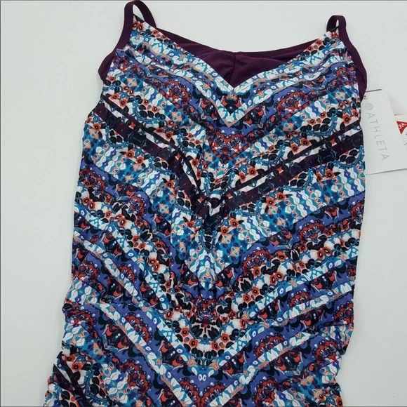 Athleta Side-Scrunch Tankini Swim Top - Picture 4 of 4